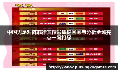 中国男足对阵菲律宾精彩集锦回顾与分析全场亮点一网打尽